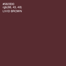 #582B30 - Livid Brown Color Image